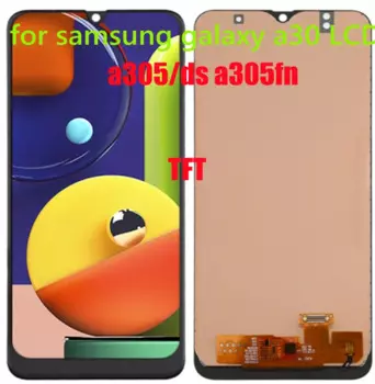 Для samsung galaxy a30 мобильный телефон дисплей a305/ds a305f a305fd a305a сенсорный экран дигитайзер для samsung galaxy a30 LCD