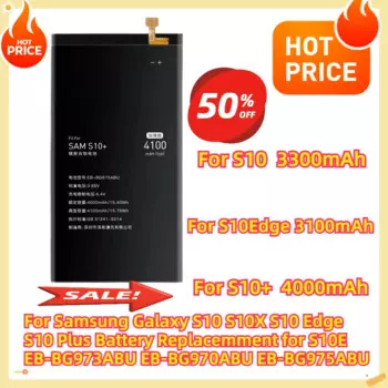 Для Samsung Galaxy S10 S10X S10 Edge S10 Plus Сменный аккумулятор для S10E EB-BG973ABU EB-BG970ABU EB-BG975ABU