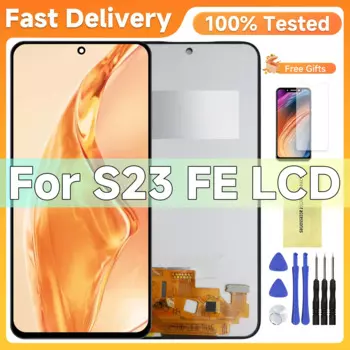 Для Samsung S23 FE LCD TFT для S23FE S711B S7110 S711U Дисплей с сенсорным экраном в сборе для Samsung S23FE S711 ЖК-рамка.