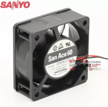 Для Sanyo 109R0612S419 6025 6 см 12В 0.17A бесшумный двойной шарикоподшипник шасси вентилятор