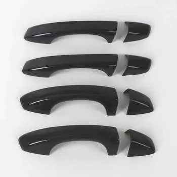 Для Skoda Kodiaq 2017 2018 2019 2020 2021 2022 2023 ABS хромированная глянцевая черная крышка дверной ручки накладки наклейка автомобильные аксессуары