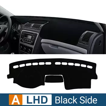 Для Skoda Octavia A5 2004 2005 2006 2007 2008 2009 2010 2011 2012 коврики для приборной панели автомобиля, избегайте световых накладок, аксессуары с защитой от УФ-лучей