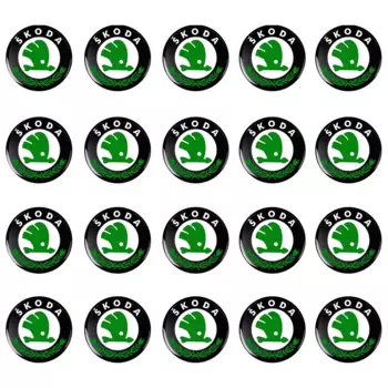 Для Skoda Octavia MK2 MK3 2 A7 Fabia Karoq Kodiaq Superb Rapid Yeti автомобильные товары 14 мм наклейки на удаленный ключ автомобиля эмблема аксессуары