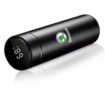 Для Skoda Octavia MK2 MK 2 3 A5 A7 A8 Fabia Karoq Superb 500 мл Автомобильная эмблема из нержавеющей стали умная термостойкая чашка кофейная чашка