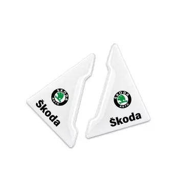 Для Skoda Octavia Rapid Kodiaq Karoq Fabia угловая крышка двери автомобиля, прозрачная наклейка для предотвращения столкновений, клейкие резиновые аксессуары
