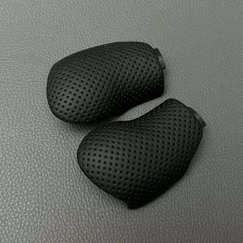 Для Skoda Octavia Superb Yeti DSG ручка переключения передач головка гандбола кожа с логотипом DSG автомобильные аксессуары