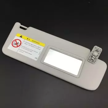 Для Skoda Октавия Рапид серый солнцезащитный козырек левый или правый зеркало для макияжа доска для водителя или пассажира серый цвет