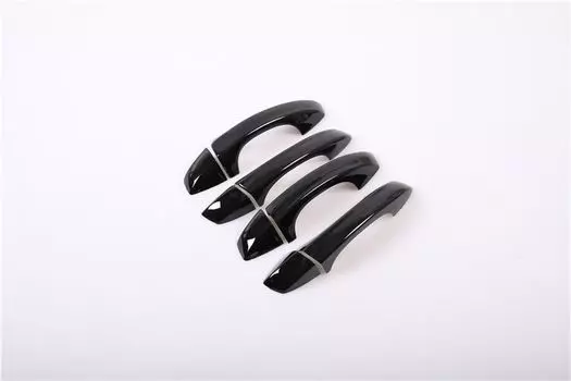 Для Skoda Superb 3 2016 2017 2018 2019 2020 2021 черный хромированный автомобильный боковой дверной ручки, накладка, наклейка, аксессуары для стайлинга