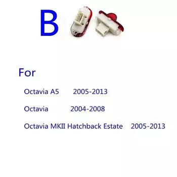 Для Skoda VRS Kodiaq Karoq Octavia 2 3 A5 A7 MK2 MK3 Superb 3V 3T B6 B8 2004-2024 Автомобильный светодиодный проектор с логотипом двери, аксессуары