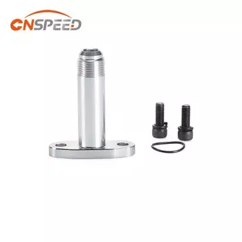 Для слив масла из турбины возвратный фланец обновленный адаптер удлиненный AN10 герметичный Серебряный ЧПУ для T3 T4 GT28 GT30 T25 YC101456