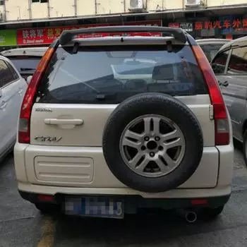 Для спойлера CRV ABS материал для автомобильного заднего крыла грунтовка цвет с подсветкой задний спойлер нажмите на хвост для Honda спойлер CRV 2001-2007