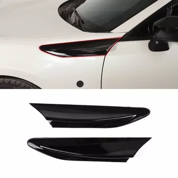 Для Subaru BRZ Toyota 86 GT86 2012-2020 автомобильный боковой отверстие ВОЗДУХА крыло ребро решетка вентиляции отделка Крышка Корпус из углеродного волокна комплект наклеек аксессуары