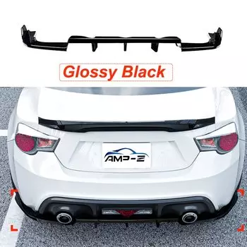 Для Subaru BRZ Toyota GT86 Scion FR-S 2013-2020 задний спойлер для губ угловой комплект кузова модификация защитный глянцевый черный