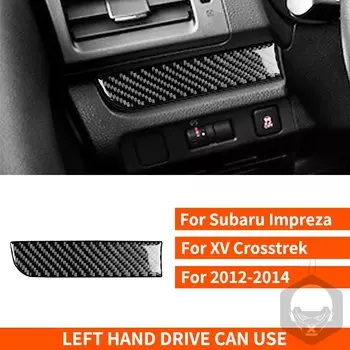 Для Subaru Impreza WRX XV Crosstrek 2012 2013 2014, углеродное волокно, накладка на боковую панель водителя, наклейка, автомобильные аксессуары