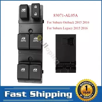 Для Subaru Outback Legacy 2015 2016, передний левый электрический главный переключатель стеклоподъемника, кнопка регулировки 83071-AL05A