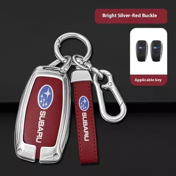 Для Subaru STI Brz Wrx Xv Ascent Forester Outback Impreza Legacy автомобильный чехол для ключей из цинкового сплава, сумка для ключей, металлический корпус для ключей, автоаксессуары