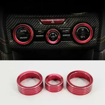 Для Subaru XV Forester SK Outback Legacy Impreza 3 шт./компл. переключатель контроля тепла кондиционера Ручка переменного тока чехол регулятор громкости