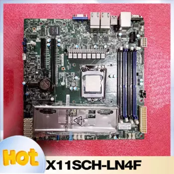 Для Supermicro X11SCH-LN4F Серверная материнская плата C246 LGA-1151 одноканальный четырехсетевой порт NAS M.2