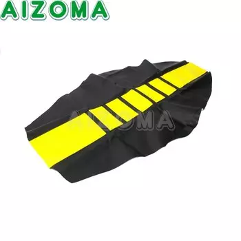 Для Suzuki DR650 DRZ RM RMZ RM-Z 650 125 250 450 650 желтый универсальный внедорожный велосипед, резиновый виниловый захват, мягкий чехол на сиденье