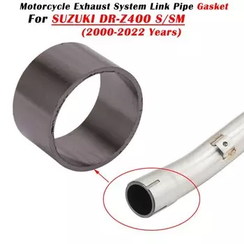 Для SUZUKI DR-Z400 DRZ400 DRZ DR Z400 Z 400 S SM E 2000-2022 мотоциклетная выхлопная труба, модифицированный глушитель, прокладка средней трубы
