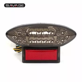 Для SUZUKI GSX1300R HAYABUSA 1999 2007 GSX 750 F 2006 1998 600F Встроенный светодиодный задний фонарь поворотники GSX600F GSX750F