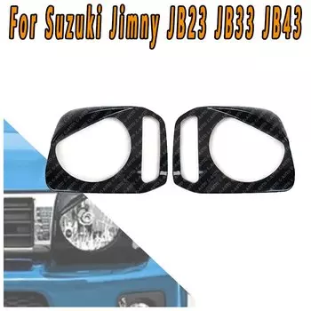 Для Suzuki Jimny JB23 JB33 JB43 защитная накладка на переднюю фару автомобиля защитная накладка накладки на переднюю фару отделка автомобильный Стайлинг