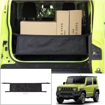 Для Suzuki Jimny JB64 JB74 2019 2020 2021 2022 изолирующая сетка для багажника автомобиля защитная сумка для хранения аксессуары Стайлинг красный черный