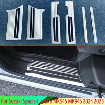 Для Suzuki Spacia Custom MK54S MK94S 2024 2025 Защитная Накладка на порог из нержавеющей стали