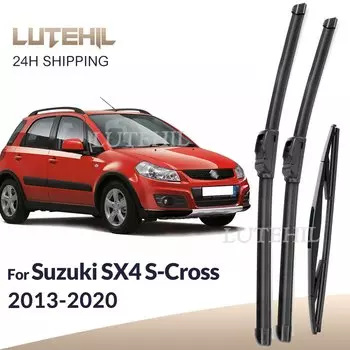 Для Suzuki SX4 S-Cross 2013-2020 2014 2015 2016 стеклоочиститель передние и задние щетки стеклоочистителя лобовое стекло щетки для окон 26 "+ 14" + 10"