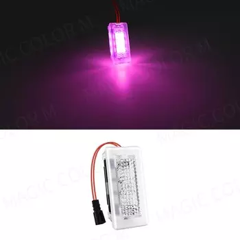 Для Tesla Model 3 Y S X светодиодные атмосферные ножные фонари, внутреннее освещение автомобиля, напольная дверь, декоративная лампа, автоаксессуары