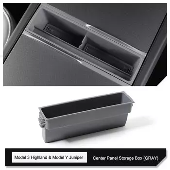 Для Tesla Model Y Juniper Model 3, органайзер для центральной консоли Highland, ящик для хранения, скрытый ящик для зарядки телефона, расширенный ящик для хранения