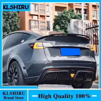 Для Tesla Model Y задний спойлер багажника, губа из углеродного материала, спойлер на крыло, Стайлинг автомобиля, спойлер на задний багажник, аксессуары 2020 2021 2022