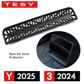 Для Tesla New Model Y Launch 2025 Model 3 Highland 2024, задняя крышка воздуховыпускного отверстия, задняя защита вентиляционного отверстия для кондиционера