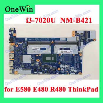 Для ThinkPad E580 20KS 20KT Lenovo E480 R480 Встроенная Материнская плата NMB421 i3-7020 02DC206 02DC208 02HM053 i3-7130 01LW902 01LW899