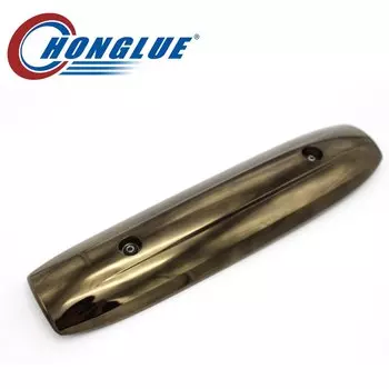 Для TMAX 530 TMAX530 TMAX500 Tmax500 2011-2017 мотоциклетный хромированный Золотой глушитель крышка выхлопной трубы Тепловая крышка