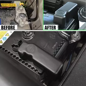 Для Toyota 4Runner Lexus GX460 GX J150 2010-2018 аккумуляторный анод, защита клемм отрицательного полюса, накладка из АБС-пластика, наклейки на крышку