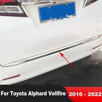 Для Toyota Alphard Vellfire 2016-2020 2021 2022 Стальная Задняя Крышка багажника отделка задняя дверь МОЛДИНГ ПОЛОСА автомобильные аксессуары