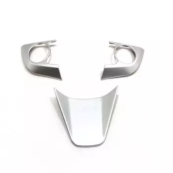 Для Toyota Camry 2018 2019 2020 2021 матовое серебро/углеродное волокно/красный цвет/искусство, украшение рулевого колеса, отделка