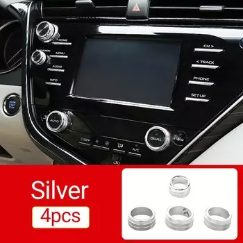 Для Toyota Camry 70 XV70 2018 2019 2020 2021 2022 Гибридный автомобильный климатический контроллер переменного тока кольцо отделка Кнопка крышка аксессуары