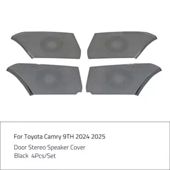 Для Toyota Camry 9, 2024, 2025, стереоколонка из нержавеющей стали для внутренней двери, звуковое кольцо, крышка, звуковая рамка, декоративная отделка