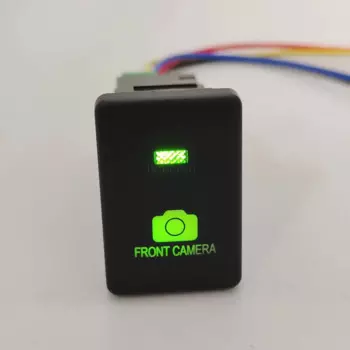 Для Toyota Camry Altis Land Cruiser PRADO 2007- 2015 зеленая зеркальная передняя камера переключатель кнопка с проводом