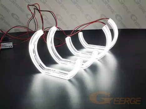 Для Toyota Chaser JZX100 ультра яркий A/W Switchback дневной свет указатель поворота DTM стиль светодиодный ангельские глазки комплект колец Halo