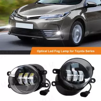 Для Toyota Corolla Camry Yaris RAV4 Prius CHR Hilux Lexus дневные противотуманные дневные ходовые огни 3,5 дюймов белый желтый автомобиль 12 В