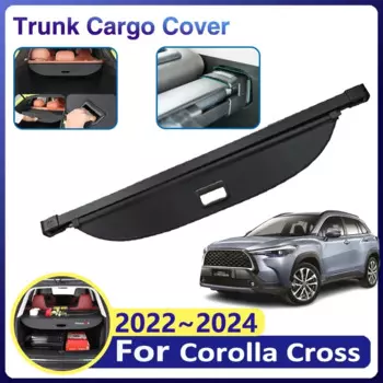 для Toyota Corolla Cross 2022~2024 XG10 Автомобильный багажник Шторка Грузовые Чехлы Выдвижная Защитная Перегородка Аксессуары Для Хранения Багажа