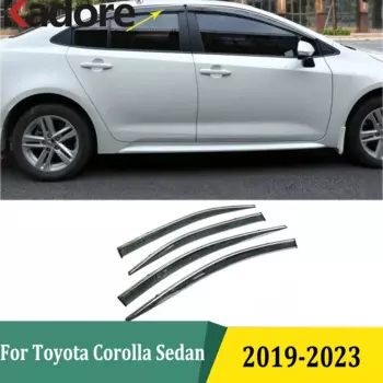 Для Toyota Corolla Sedan 2019 2020 2021 2022 2023 оконные дефлекторы ветрозащитный козырек от дождя на вентиляционное отверстие чехол Стайлинг автомобильные аксессуары