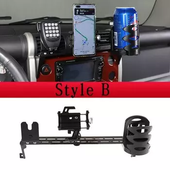 Для Toyota FJ Cruiser 2007-2021, алюминиевый сплав, Автомобильный Центральный пульт управления, приборная панель, держатель телефона, автомобильные аксессуары