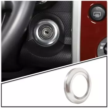 Для Toyota FJ Cruiser 2007-2021, автомобильный выключатель зажигания, декоративное кольцо, алюминиевый сплав, аксессуары для модификации интерьера