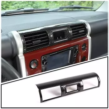 Для Toyota FJ Cruiser 2007-2021, центральное управление, рамка для вентилятора кондиционера, крышка, декоративная наклейка, ABS, автомобильные аксессуары