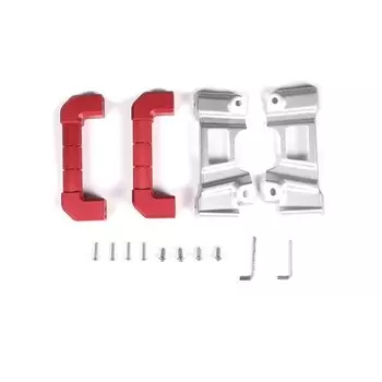 Для Toyota FJ Cruiser 2007-2021 гг., алюминиевый сплав, красный/серебристый автомобильный Стайлинг, наклейка на ручку А-стойки, аксессуары для модификации автомобиля