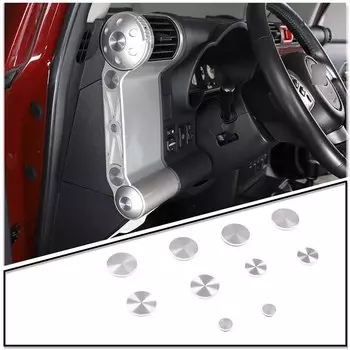 Для Toyota FJ Cruiser 2007-21 защитные винты на дверь автомобиля приборной панели наклейки из алюминиевого сплава аксессуары для украшения интерьера